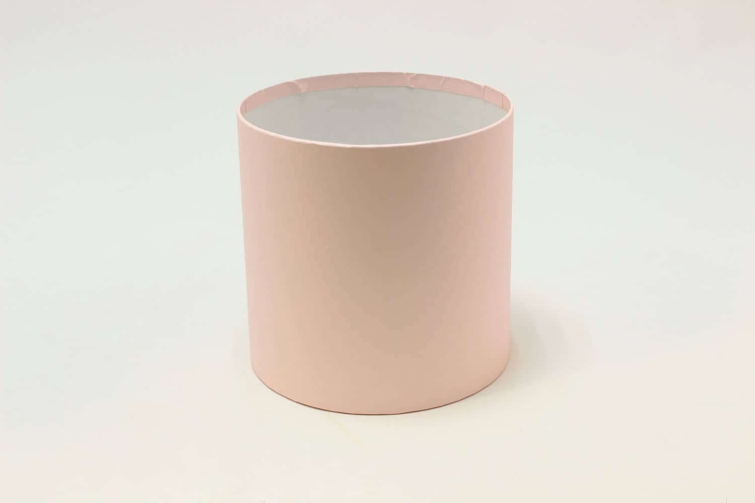 Коробка цилиндр "Exclusive" (без крышки) 18*18 см, Розовый пастель (Арт) КЦБ-0035/1