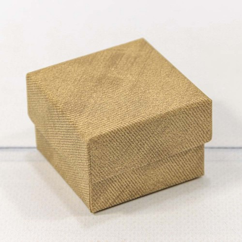 Коробка Квадратная 5*5*3 см Песочно-жёлтый