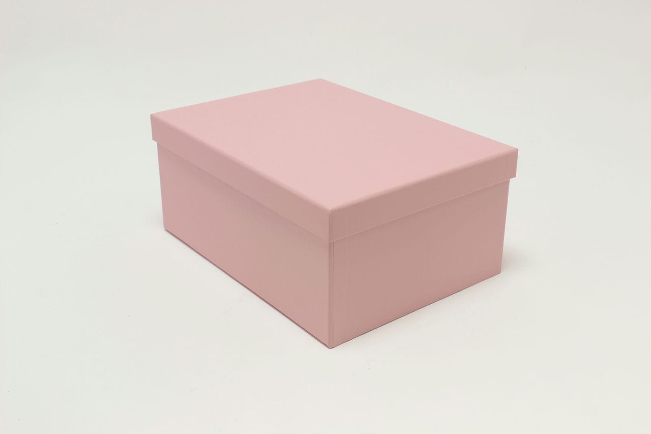 Коробка прямоугольная "Classic" 28*21*12,3 см, Нежно розовый (Арт) 721604/1293-4