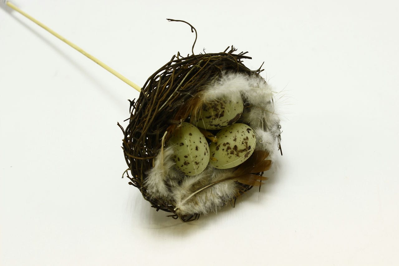 Гнездо на вставке, 10xH50см, Натуральный